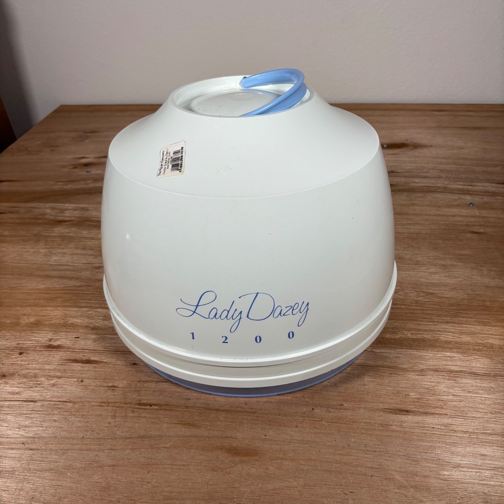 Vintage Dazey Lady Dazey 1200 Portable Bonnet Hair Dryer White Model 3102